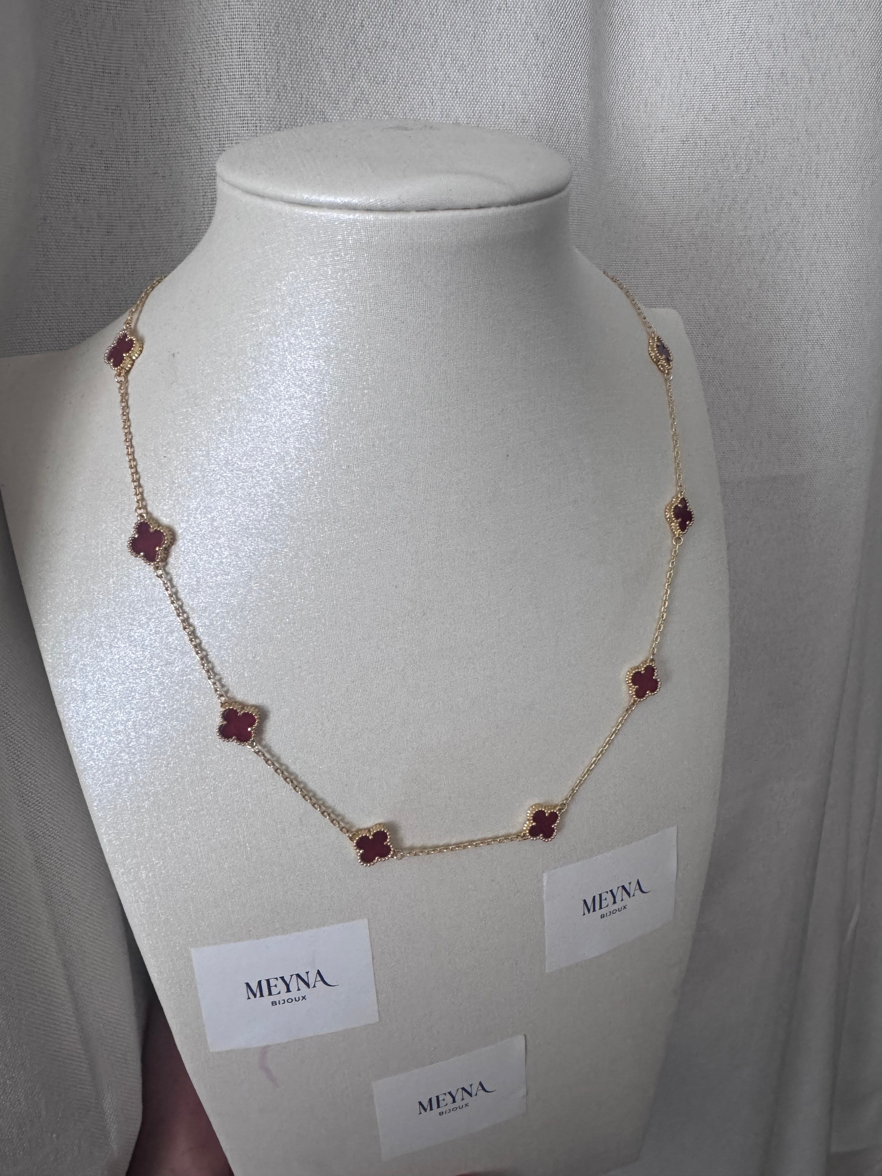 COLLIER VC TEN MINI BORDEAUX