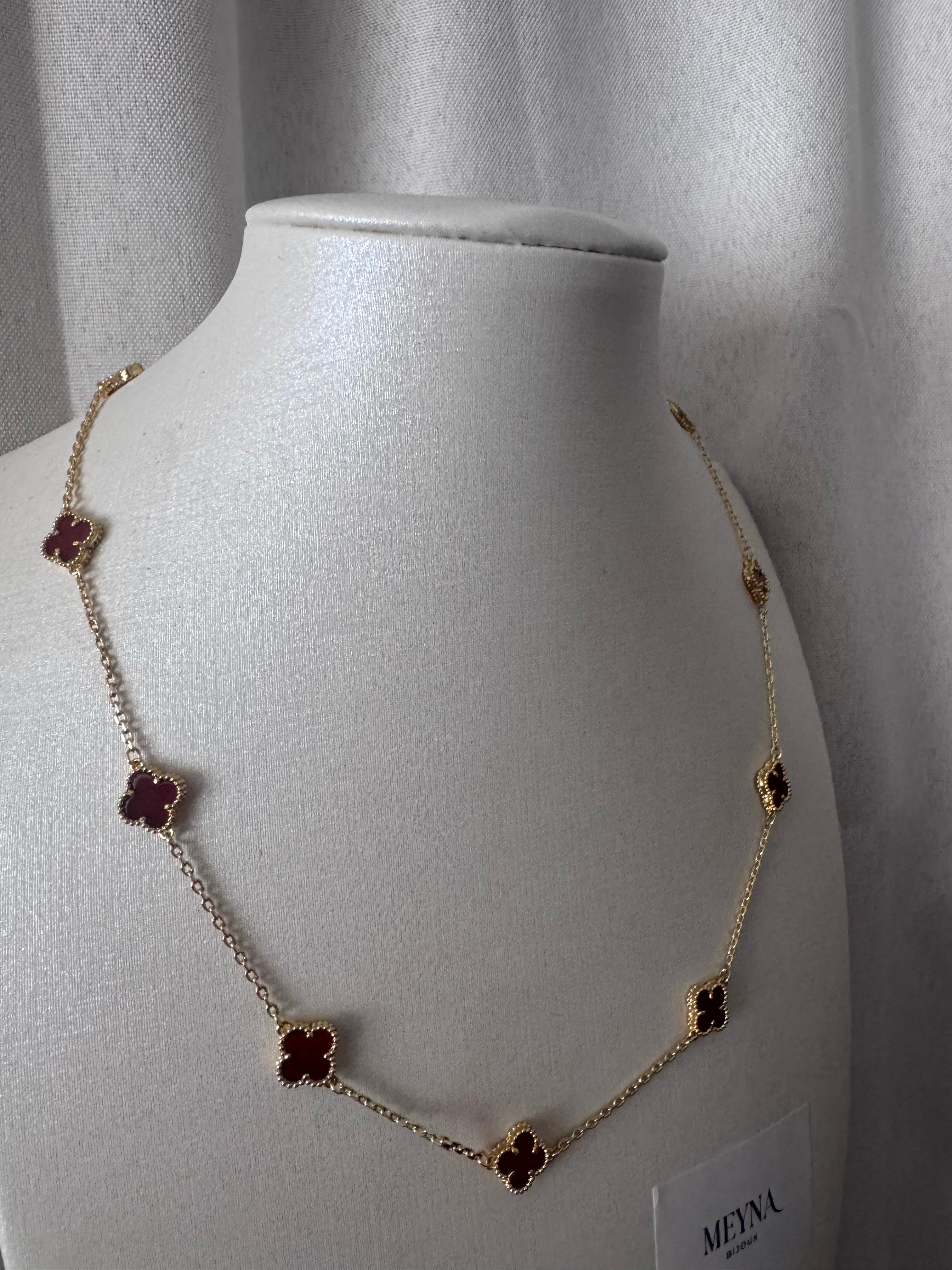 COLLIER VC TEN MINI BORDEAUX