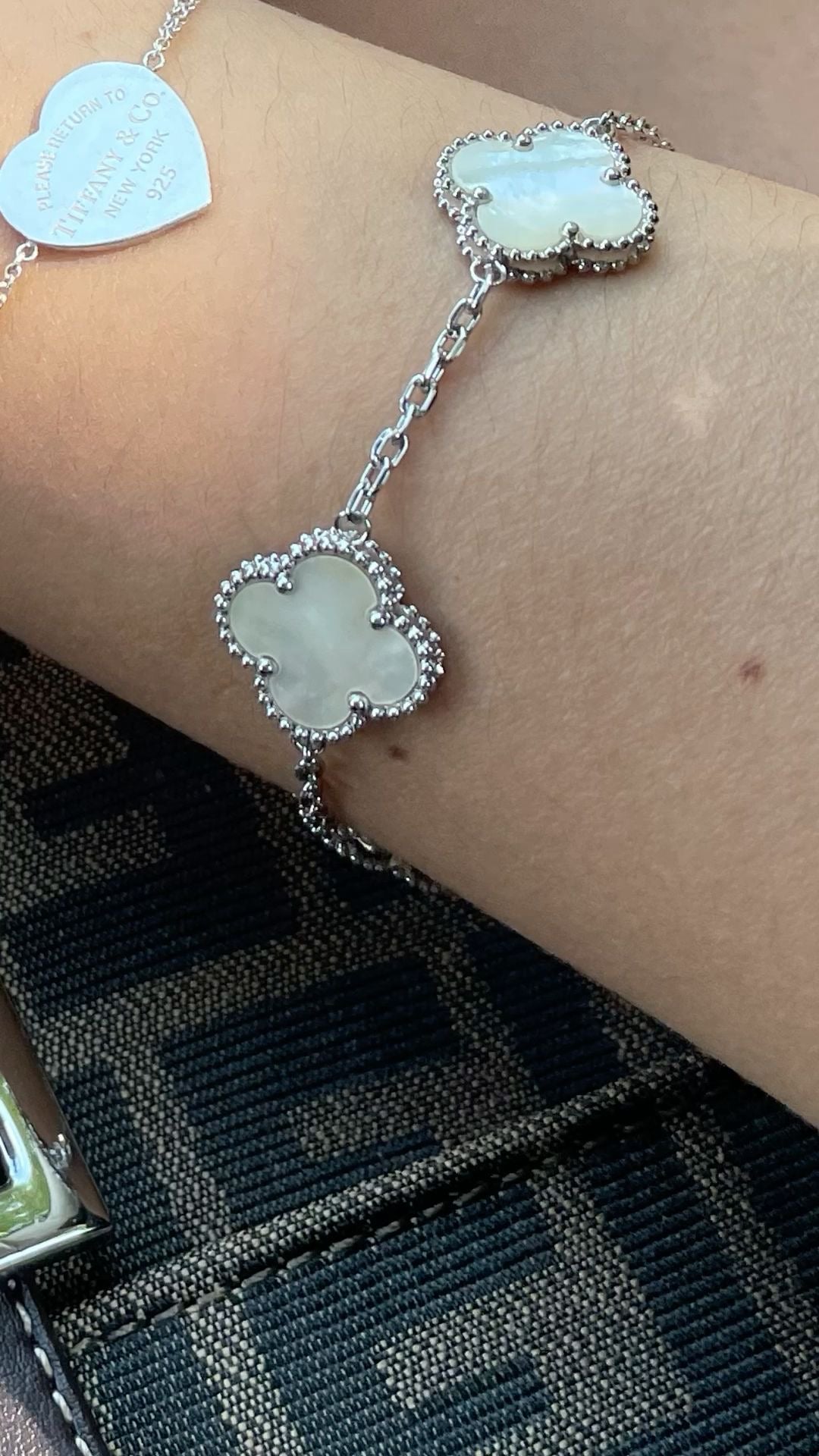 BRACELET VC BLANC SILVER
