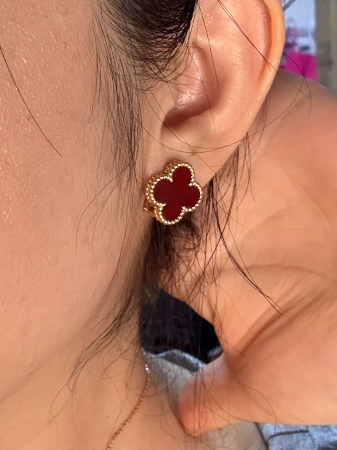 BOUCLE VC MÉDIUM BORDEAUX