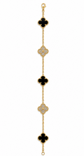 BRACELET VC NOIR GOLD