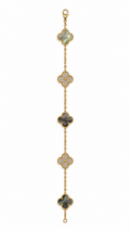 BRACELET VC TAUPE STRASS