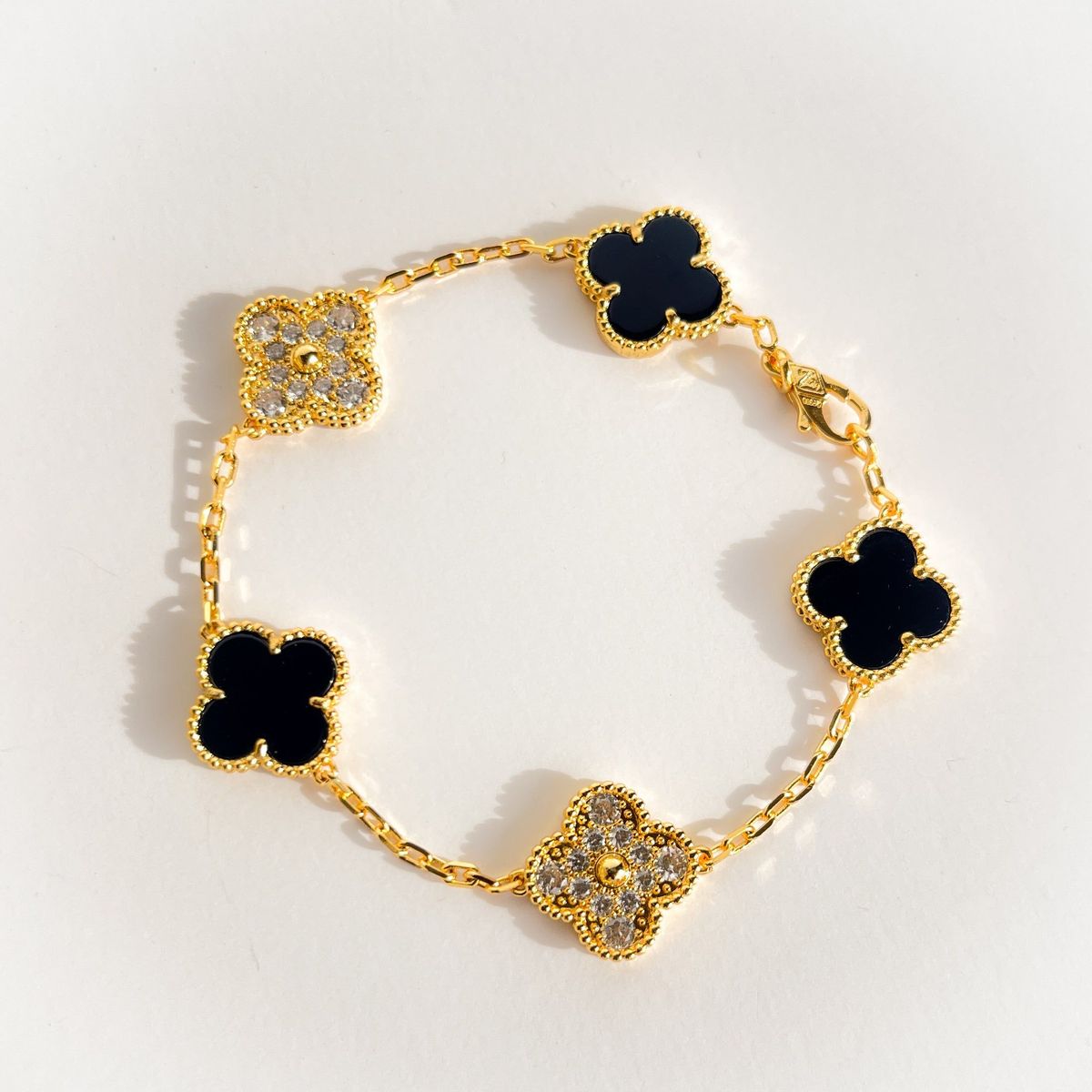 BRACELET VC NOIR GOLD