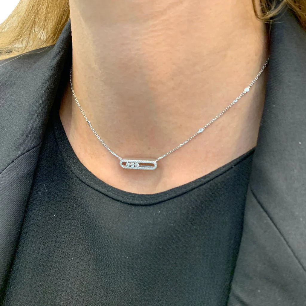 COLLIER MOOV SILVER