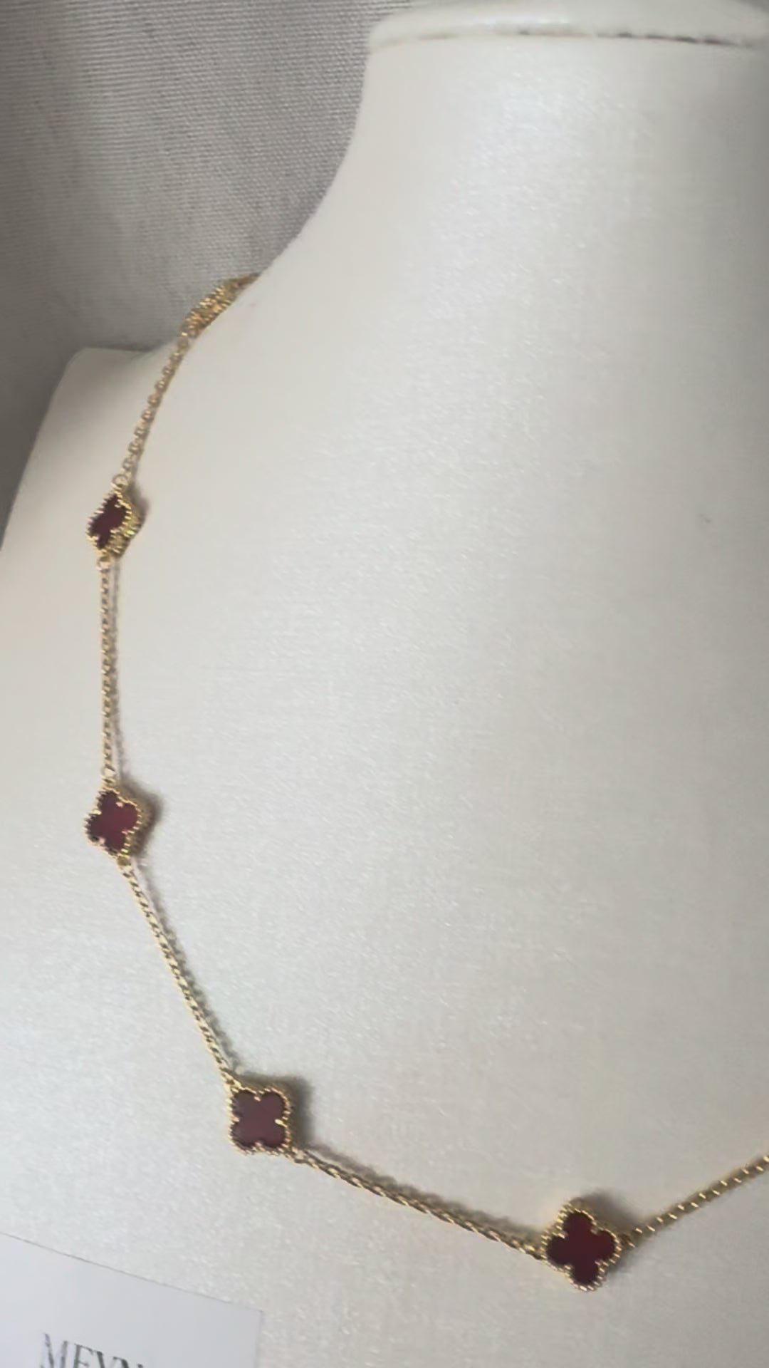 COLLIER VC TEN MINI BORDEAUX